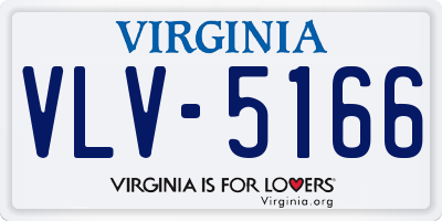 VA license plate VLV5166