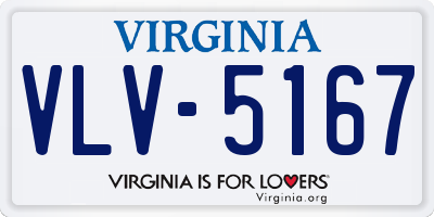 VA license plate VLV5167