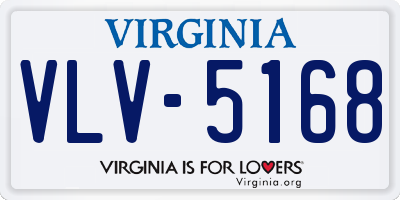 VA license plate VLV5168