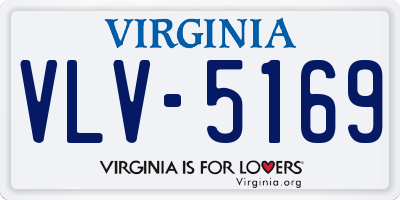 VA license plate VLV5169