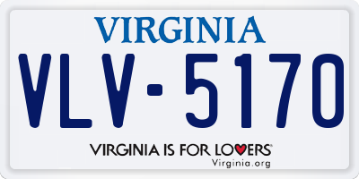 VA license plate VLV5170