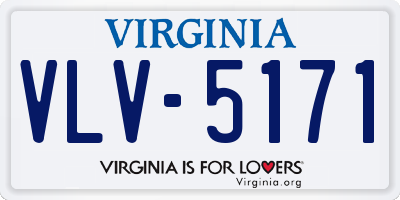 VA license plate VLV5171