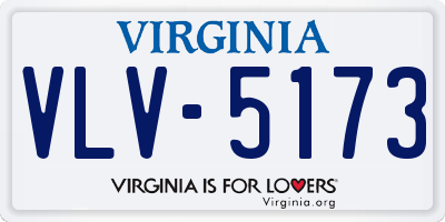 VA license plate VLV5173