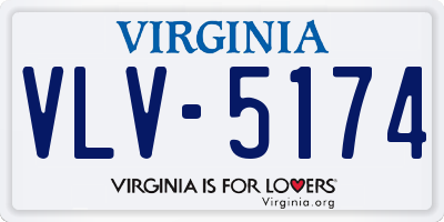 VA license plate VLV5174