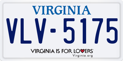 VA license plate VLV5175