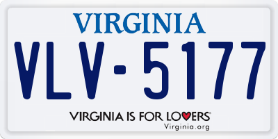 VA license plate VLV5177