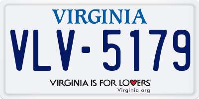 VA license plate VLV5179