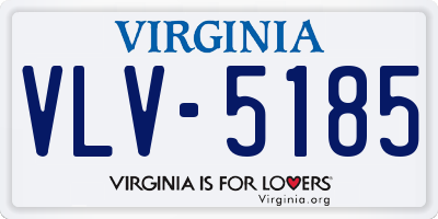 VA license plate VLV5185