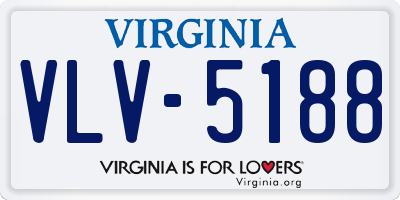 VA license plate VLV5188