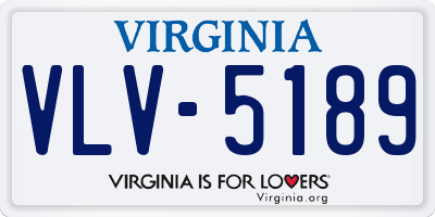 VA license plate VLV5189