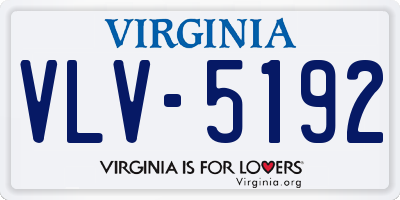 VA license plate VLV5192