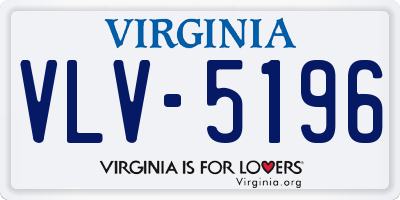 VA license plate VLV5196