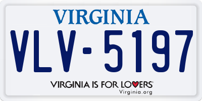 VA license plate VLV5197