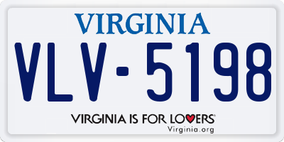 VA license plate VLV5198