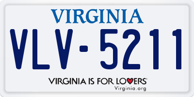 VA license plate VLV5211