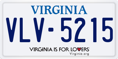 VA license plate VLV5215