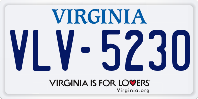 VA license plate VLV5230