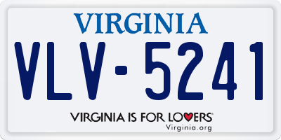 VA license plate VLV5241