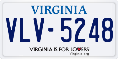 VA license plate VLV5248