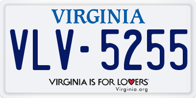 VA license plate VLV5255