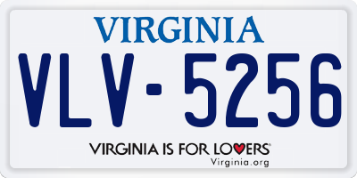 VA license plate VLV5256