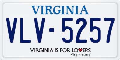 VA license plate VLV5257