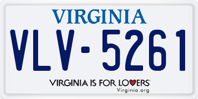 VA license plate VLV5261
