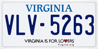 VA license plate VLV5263