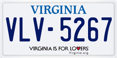 VA license plate VLV5267