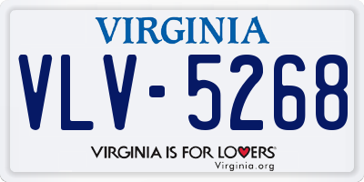 VA license plate VLV5268