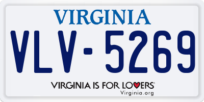 VA license plate VLV5269