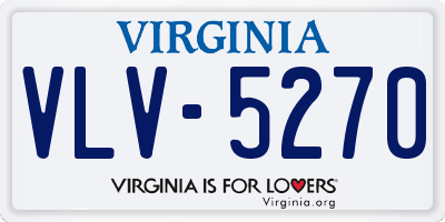 VA license plate VLV5270