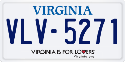 VA license plate VLV5271