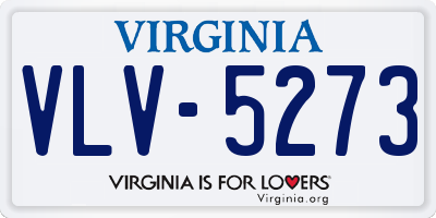 VA license plate VLV5273