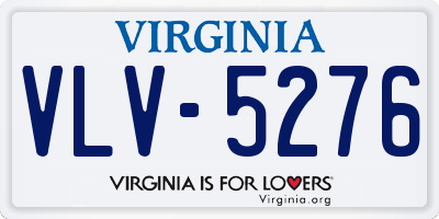 VA license plate VLV5276