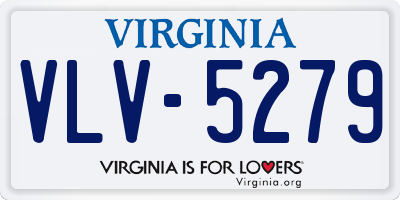 VA license plate VLV5279