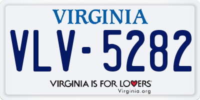 VA license plate VLV5282