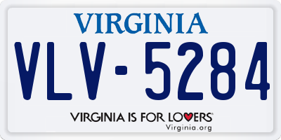 VA license plate VLV5284