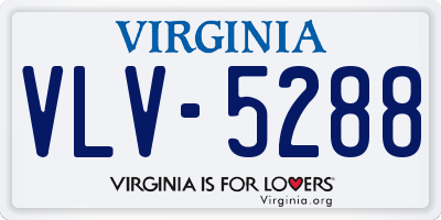 VA license plate VLV5288