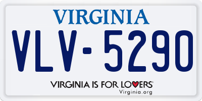 VA license plate VLV5290