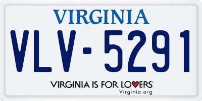 VA license plate VLV5291