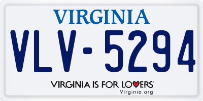 VA license plate VLV5294