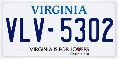 VA license plate VLV5302