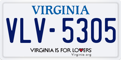 VA license plate VLV5305