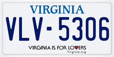 VA license plate VLV5306