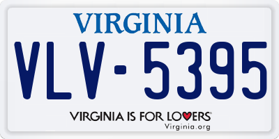 VA license plate VLV5395