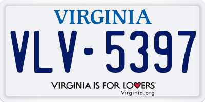 VA license plate VLV5397