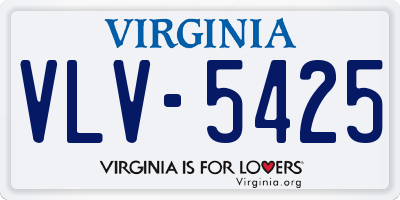 VA license plate VLV5425