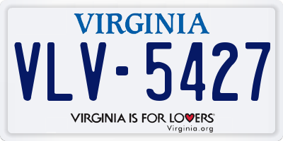 VA license plate VLV5427