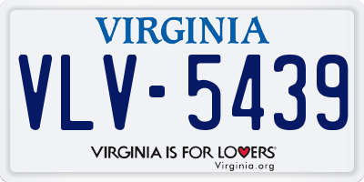 VA license plate VLV5439